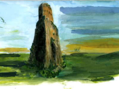 Boris_Ganne_-_1996_-_Tour_au_soleil_couchant_-_ébauche_gouache.png