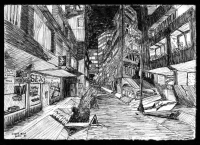 Boris_Ganne_-_1992_-_Ville_cyberpunk_de_nuit_-_encre.png